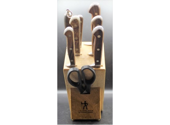 J.A. Henckels Wood Handle Cutlery Set