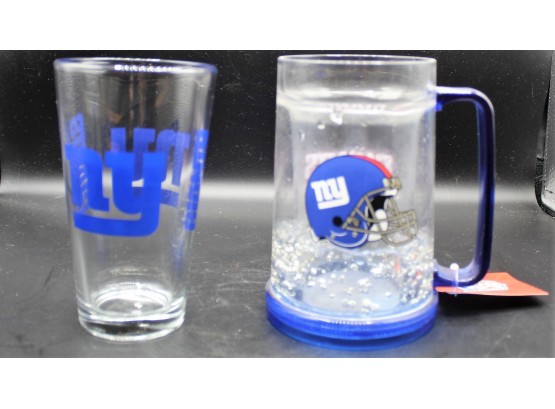 New York Giants Freezer Mug & 16oz Pint Glass