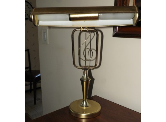 Vintage Brass Lamp Adjustable Piano Bankers Professional Desk Lamp Music Note