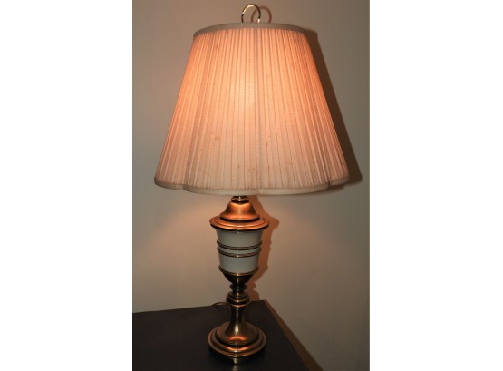 Set Of 2 Brass Lamps With Shades