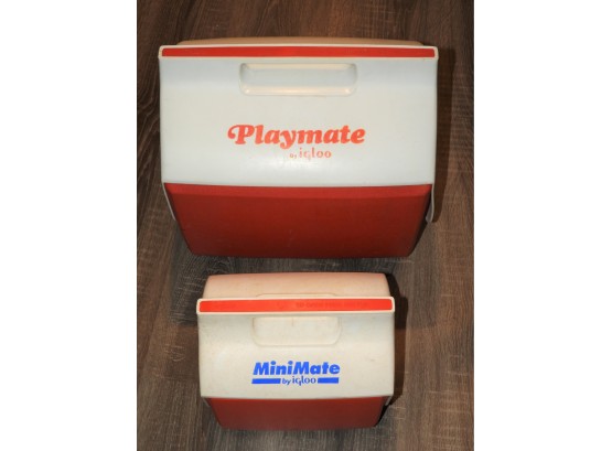 Playmate & Mini Mate By Igloo Set Of 2 Coolers