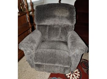 Lay-Z-Boy Comfortable Fabric Reclining Chair With Arm Pull To Recline