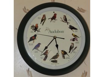 Audubon Bird Battery Operated Wall Clock