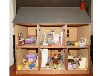 Large Doll House Including Contents