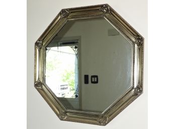 Silver Octagon Shaped Wall Mirror