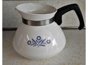 Corning Ware Blue Flower 6-cup Tea Pot