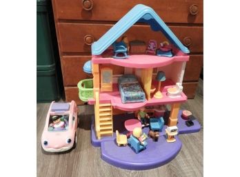 Playskool Assorted Doll House Set With Toy Car & Accessories