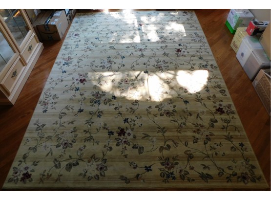 Rug One Imports - Panacea Area Rug With Gold Floral Design