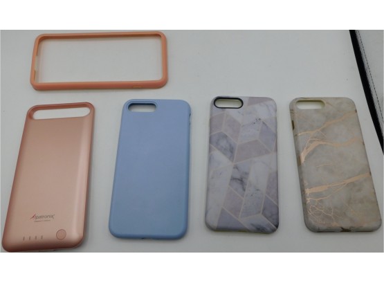 Lot Of 1 Iphone Battery Case And Assorted Protective Cases (4)