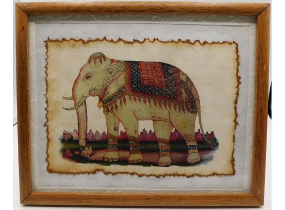 Elephant Print In Frame With Stand