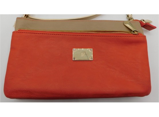 International Concepts Coral Handbag With 3 Zipper Pockets