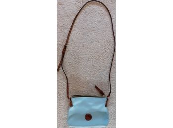 Aqua Dooney And Bourke Crossbody Pouchette