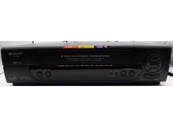 Sharp Model VC-H992U Hi Fi Stereo - Rapid Rewind 4 Head VCR Player/Recorder
