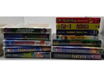 Lot Of 12 Assorted VHS Movies And 1 DVD