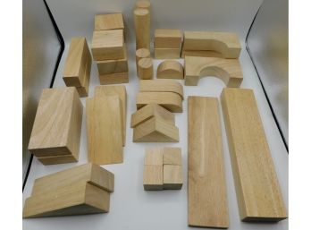 Lot Of Children's Wooden Building Blocks