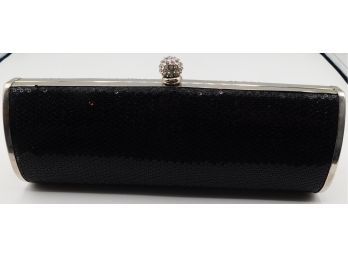 Cache Black Sequined Snap Close Purse