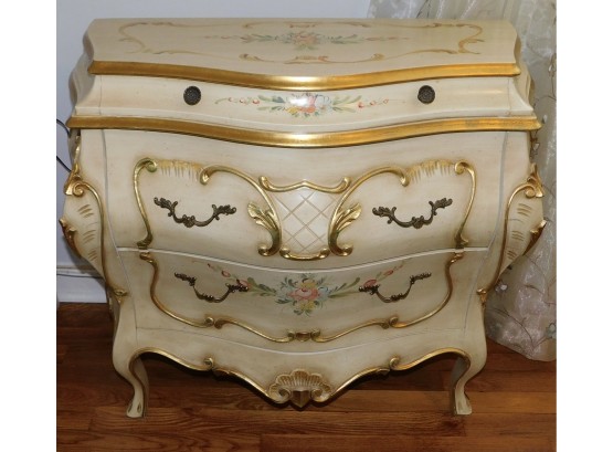 Exceptional Italian Venetian Baroque Bombe Chest Of Drawers