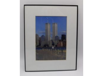 Plastic Framed Photo Of Twin Towers
