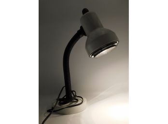 White LED Task Desk Lamp W/ Turn Switch Knob