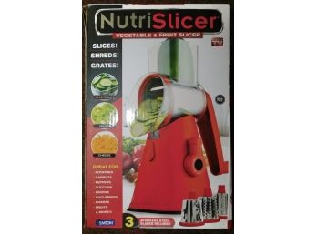 Nutrislicer Countertop Food Slicer New As Seen On TV Nutrislicer Vegetable And Fruit Slicer 3 Steel Blades Ems