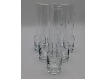 Glass Bud Vase Set - Set Of Six