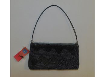 Omely Beaded Small Handbag With Wire Strap