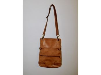 Vera Pelle Cavorazione Neutral Leather Handbag Like New