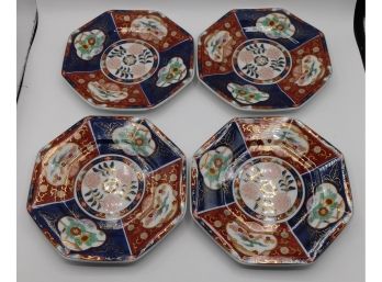 Vintage Andrea By Sadek Plate Imari Made In Japan 8 Dessert Plate- Set Of Four