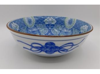 Blue & White Ceramic Decorative Bowl