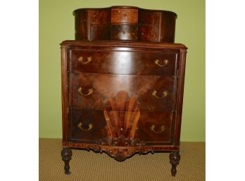 Antique H. Herrmann Furniture Company Mahogany Veneer Dresser