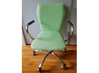 Mint Green Rolling Computer Chair - Like New