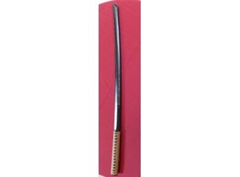 Black Painted Wooden Chinese Practice Sword