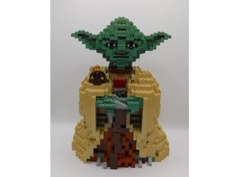 Yoda Lego Sculpture With Mini Luke Figure