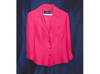 Dana Buchman Pink Blazer Jacket Size 8 - Like New