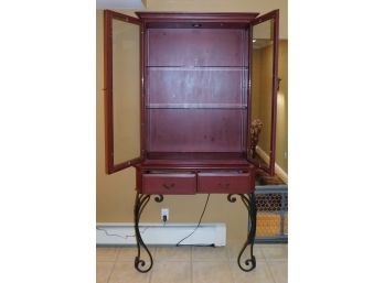 Curio Cabinet With Metal Legs