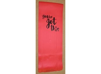 Fitlosophy 'You've Got This' Red Yoga Mat