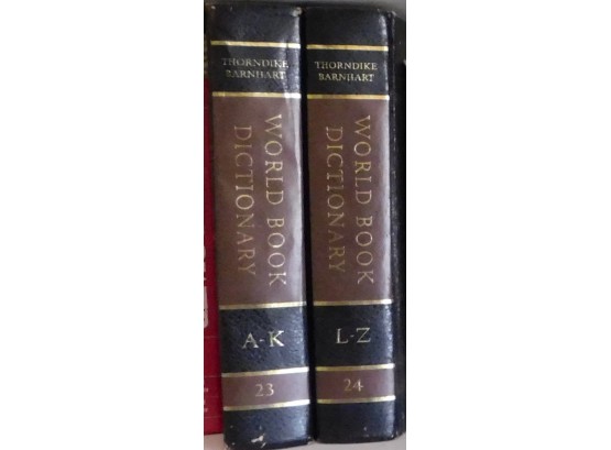 Pair Of Thorndike Barnhart - World Dictionaries