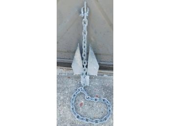 Steel Boat Anchor With Chain