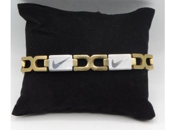 Nike Gold Chain Men's Bracelet - 8'L
