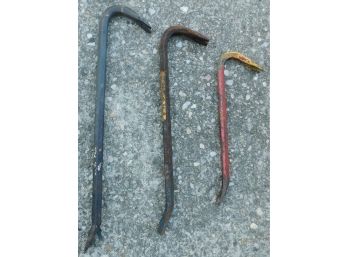 Lot Of Assorted Crowbars (3)