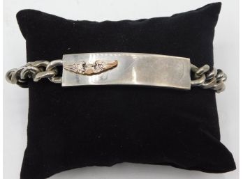 Vintage Nickel Silver - World War 2 Airborne Logo Bracelet