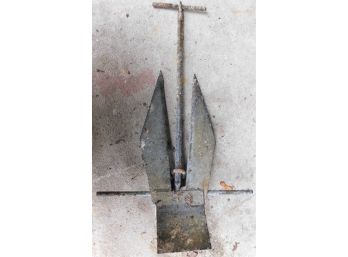 Large Steel Boat Anchor