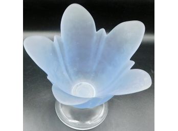 Decorative Blue Petal Style Candy Dish