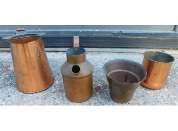 Vintage Copper Coffee Set For One