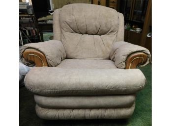 Silver Oaks - Tan Wooden Reclining Lounge Chair