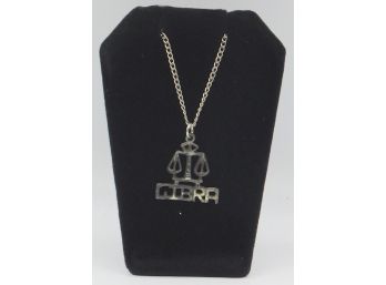 Stainless Steel Libra Necklace