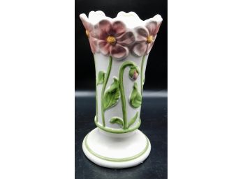 Lovely Ceramic Vase With Floral Pattern