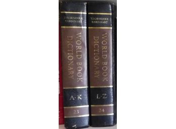 Pair Of Thorndike Barnhart - World Dictionaries