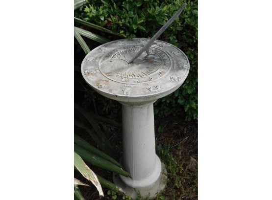 Sundial With Zodiac Astrological Signs And Symbols