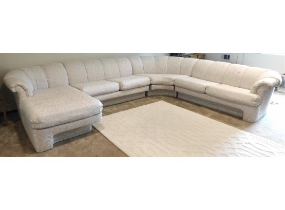 Carsons Furniture White Sectional Sofa